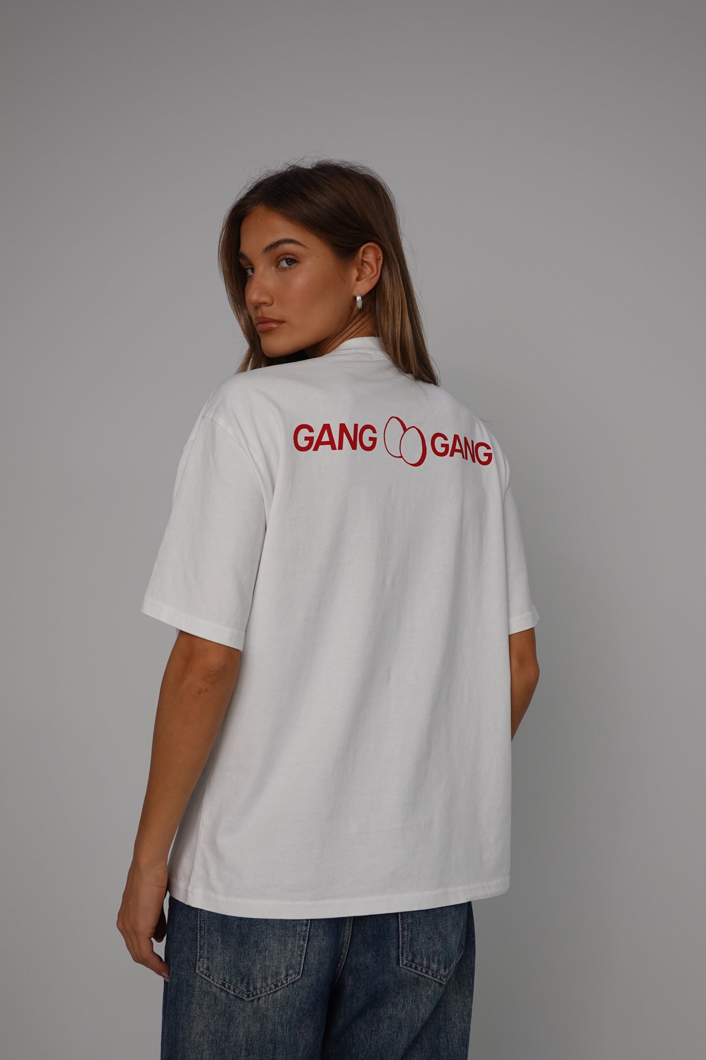 Egg Gang Gang shirt - White